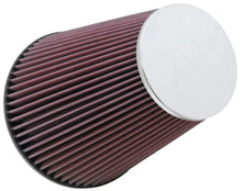 Load image into Gallery viewer, K&N Universal Chrome Filter 6 inch FLG / 7.5 inch Base / 4.5 inch Top / 9 inch Height