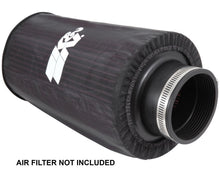 Load image into Gallery viewer, K&N Universal Round Tapered Filter Wrap - Black - 6in Base ID x 4.625in Top ID x 9in Height