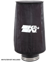 Load image into Gallery viewer, K&N Universal Round Tapered Filter Wrap - Black - 6in Base ID x 4.625in Top ID x 9in Height