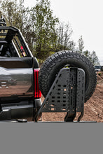 Load image into Gallery viewer, Go Rhino Swing-A-Way Hitch Mounted Tire Carrier (Lic. Plate Lights Not Included) - Textured Black