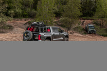 Load image into Gallery viewer, Go Rhino Swing-A-Way Hitch Mounted Tire Carrier (Lic. Plate Lights Not Included) - Textured Black