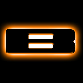 ORACLE Lighting Universal Illuminated LED Letter Badges - Matte Blk Surface Finish - B
