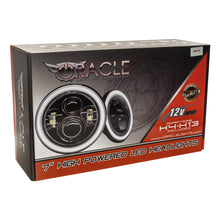 Load image into Gallery viewer, Oracle 7in High Powered LED Headlights - Black Bezel - ColorSHIFT No Controller