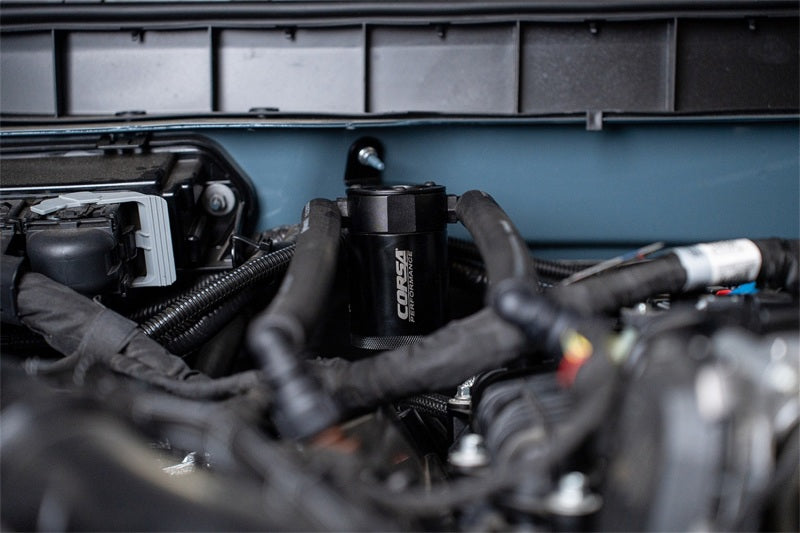 Corsa 2021-2025 Ford Bronco 2.7L Aluminum Oil Catch Can