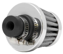 Load image into Gallery viewer, K&amp;N 2in Base OD x .375in Flange ID x 1.75in H Rubber Base Crankcase Vent Filter - White