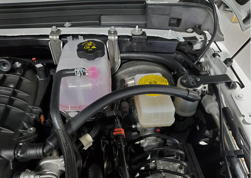 J&L 18-25 Jeep Wrangler JL 3.6L Driver Side Oil Separator 3.0 - Clear Anodized