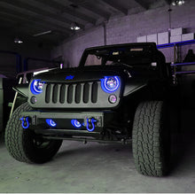 Load image into Gallery viewer, Oracle 7in High Powered LED Headlights - Black Bezel - ColorSHIFT No Controller