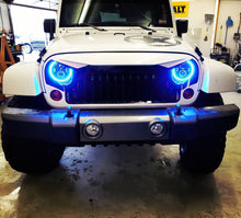 Load image into Gallery viewer, Oracle 7in High Powered LED Headlights - Black Bezel - ColorSHIFT No Controller